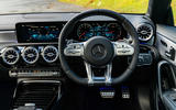 Mercedes-AMG CLA35 2020 road test review - steering wheel