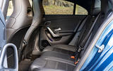 Mercedes-AMG CLA35 2020 road test review - rear seats