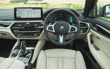13 BMW 545e 2021 road test review dashboard
