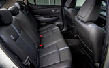 Nissan Leaf 2018 UK review rear seats
