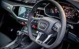 Audi RS Q3 Sportback 2020 road test review - steering wheel