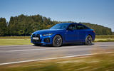 19 BMW i4 M50 2021 first drive review on road front