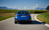 20 BMW i4 M50 2021 first drive review cornering rear
