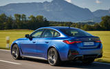 3 BMW i4 M50 2021 first drive review tracking rear