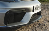 Porsche 718 Spyder 2020 road test review - front bumper