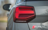 Audi SQ2 2019 road test review - rear lights