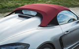 Porsche 718 Spyder 2020 road test review - roof