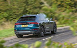 Audi Q8 50 TDI Quattro S Line 2018 road test review - on the road rear