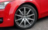 Audi TT's alloy wheels