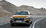 Audi Q8 2018 first drive review cornering front