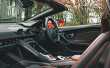 Lamborghini Huracán Spyder 2020 UK first drive review - cabin