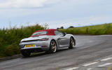 14 Porsche Boxster 25 years edition 2021 uk fd on road rear
