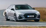 Audi RS6 2020 UK first drive review - cornering front