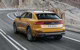 Audi Q8 2018 first drive review hero rear