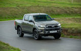 Toyota Hilux Invincible X 2020 UK first drive review - cornering front