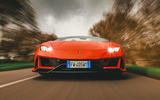 Lamborghini Huracán Spyder 2020 UK first drive review - on the road nose