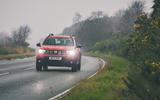 4 Dacia Duster 2x4 2022 UK first drive review on road nose