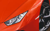 Lamborghini Huracán Spyder 2020 UK first drive review - headlights