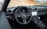 Porsche Boxster T 2019 first drive review - steering wheel