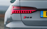 Audi RS6 2020 UK first drive review - rear lights