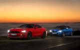 Ford Mustang and BMW M235i